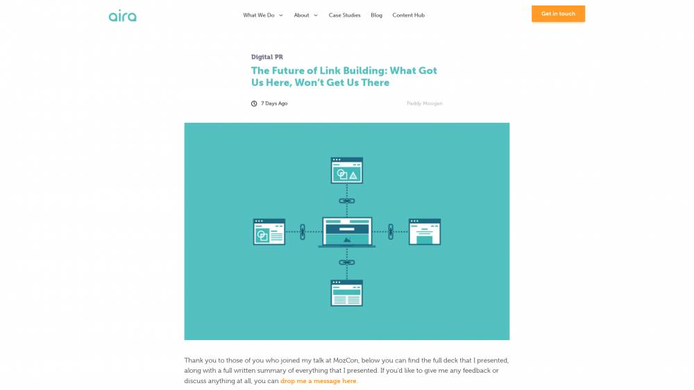 Le futur du link building sur Aira.net