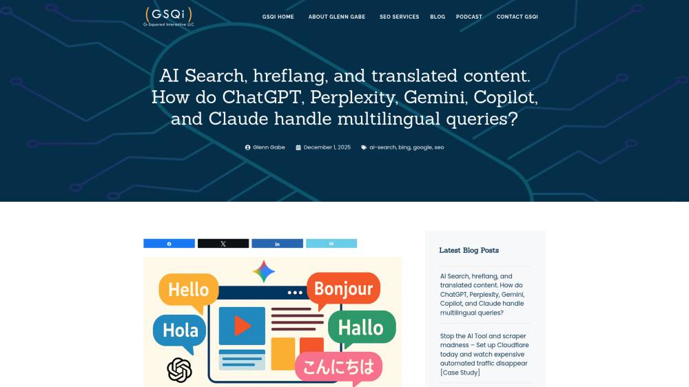 IA et contenu traduit sur Gsqi.com