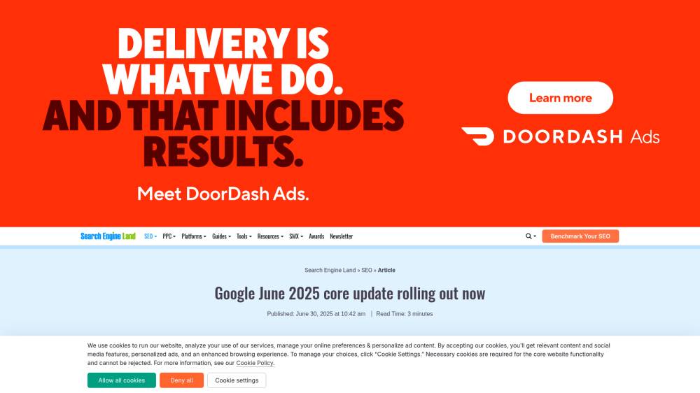 Core Update de juin 2025 sur Searchengineland.com