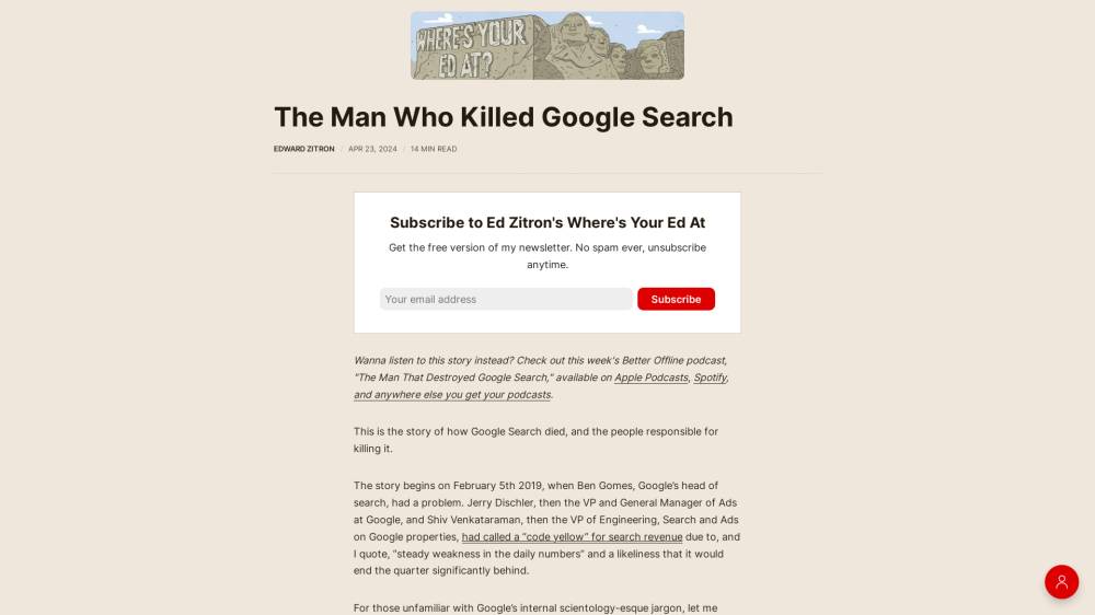 The men who killed Google sur Wheresyoured.at