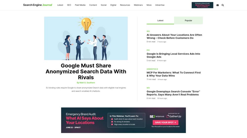 Comment (bien) mesurer sa visibilité dans les moteurs IA ? sur Searchenginejournal.com