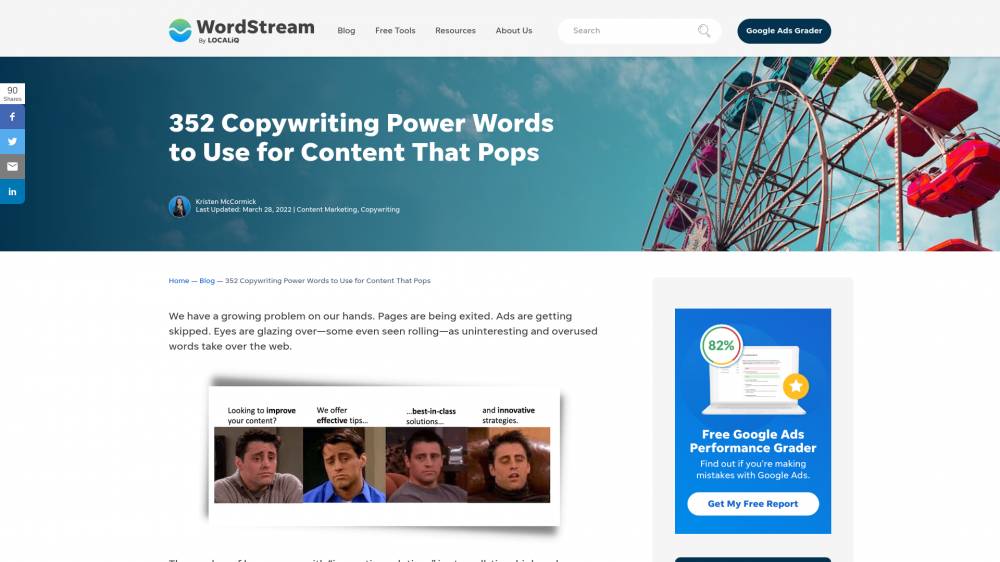 Travaillez votre vocabulaire marketing sur WordStream.com
