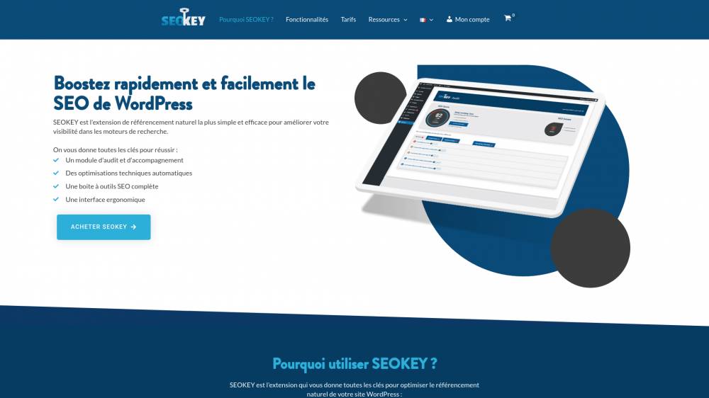 SeoKey : Boostez le SEO de WordPress sur Seo-key.fr