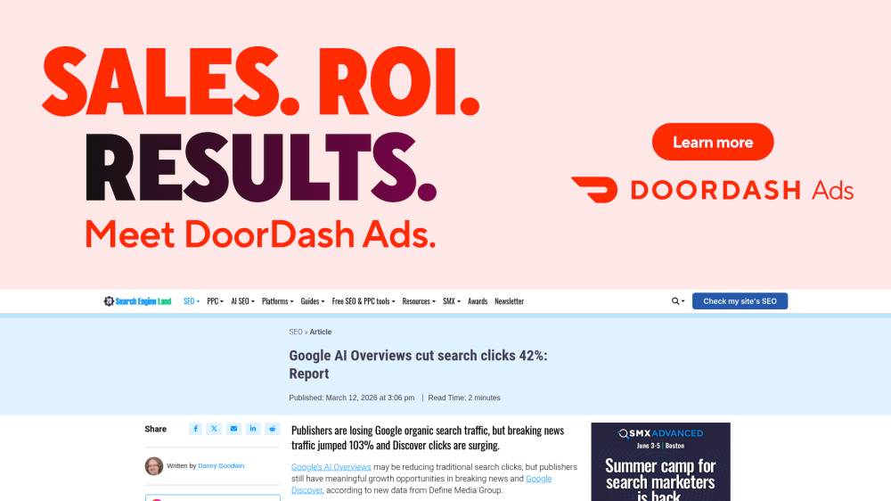 Les AI Overviews feraient baisser les clics Search de 42% sur Searchengineland.com
