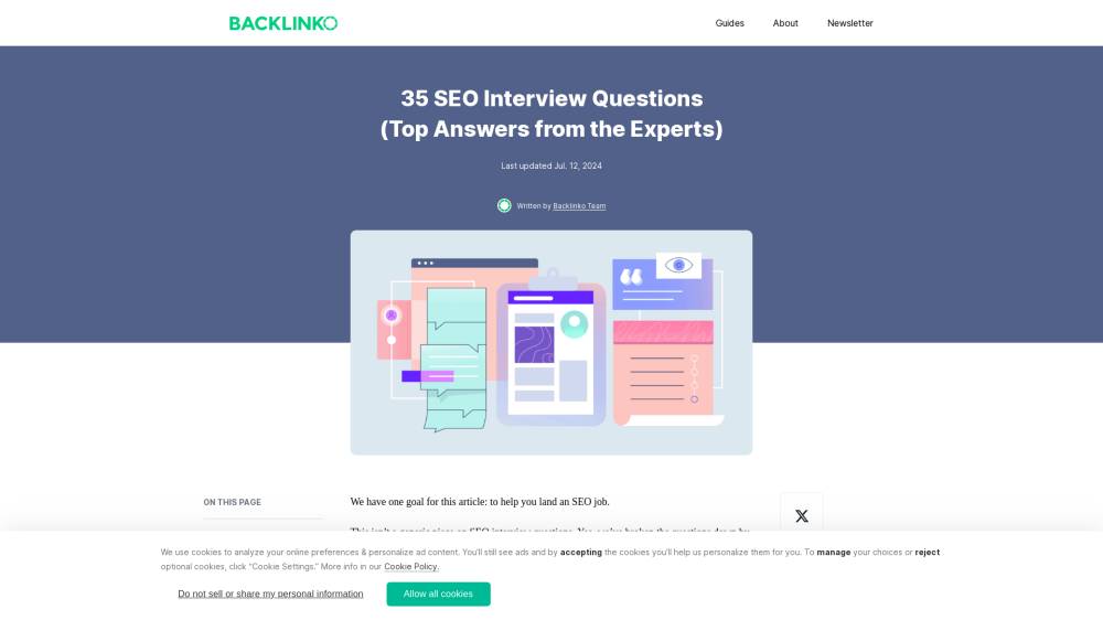 35 questions sur le SEO sur Backlinko.com