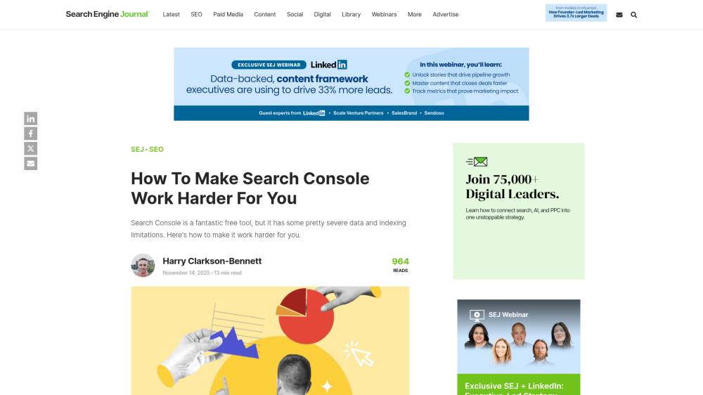 La Search Console peut travailler plus dur sur Searchenginejournal.com