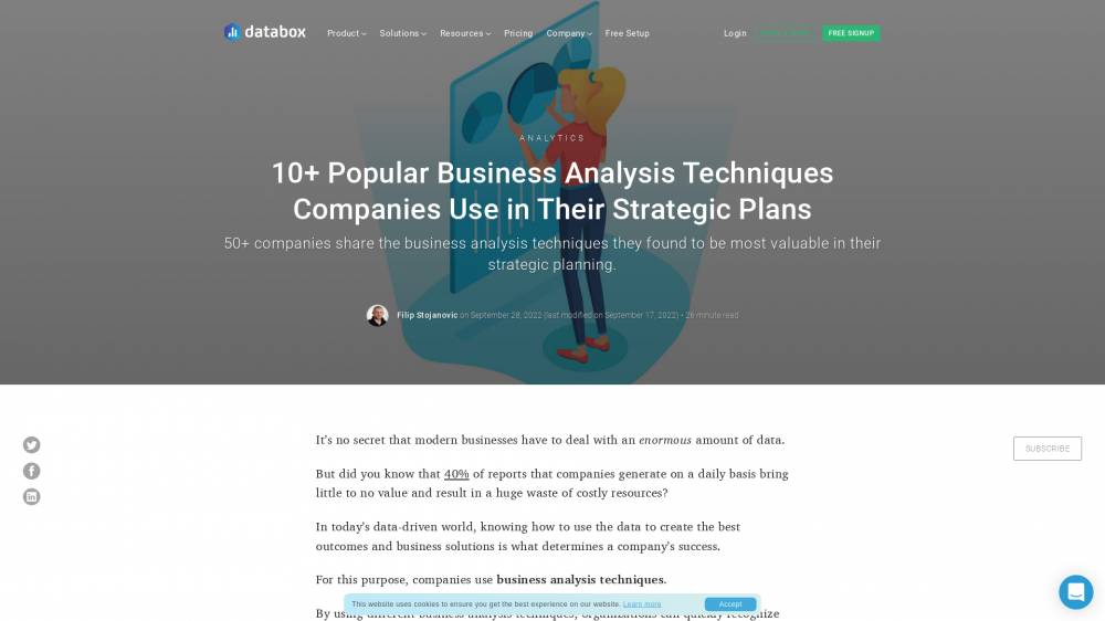 Techniques d'analyses business sur Databox.com