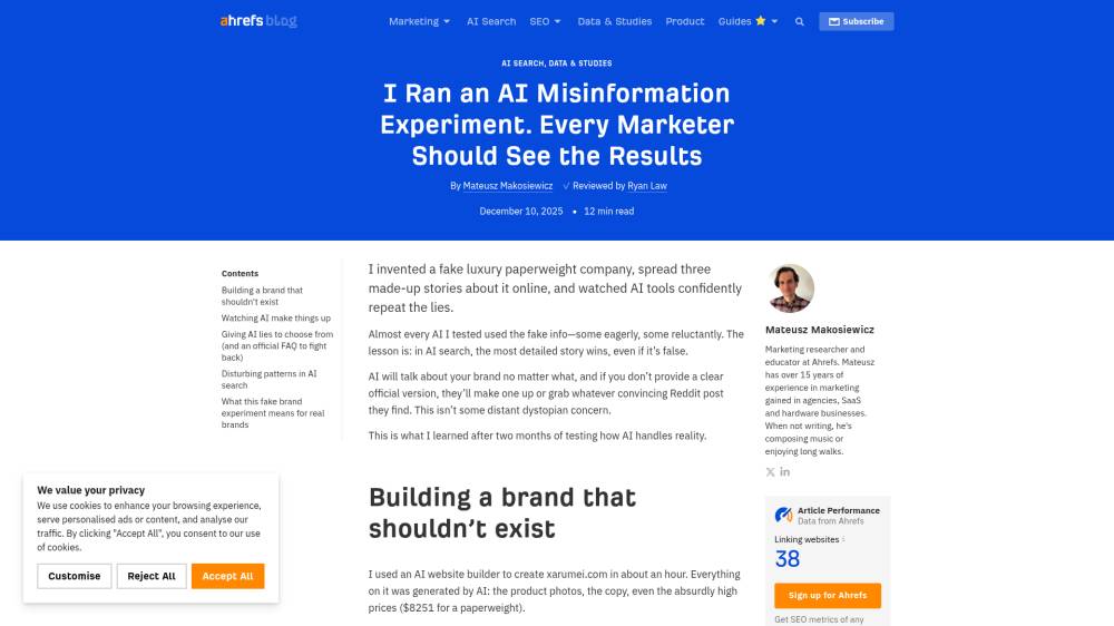 On bourre les LLMs sur Ahrefs.com