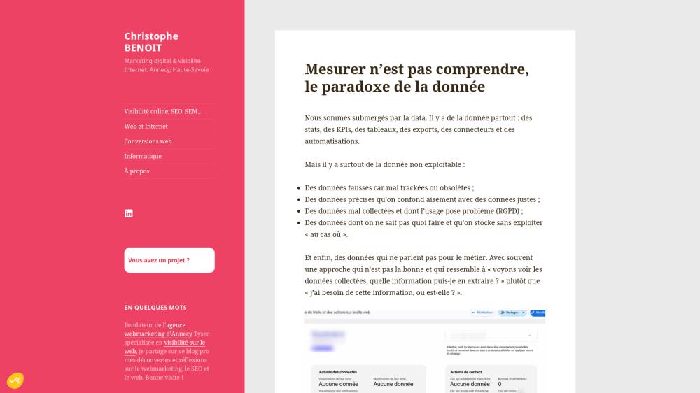 Data : mesurer n'est pas comprendre sur ChristopheBenoit.com