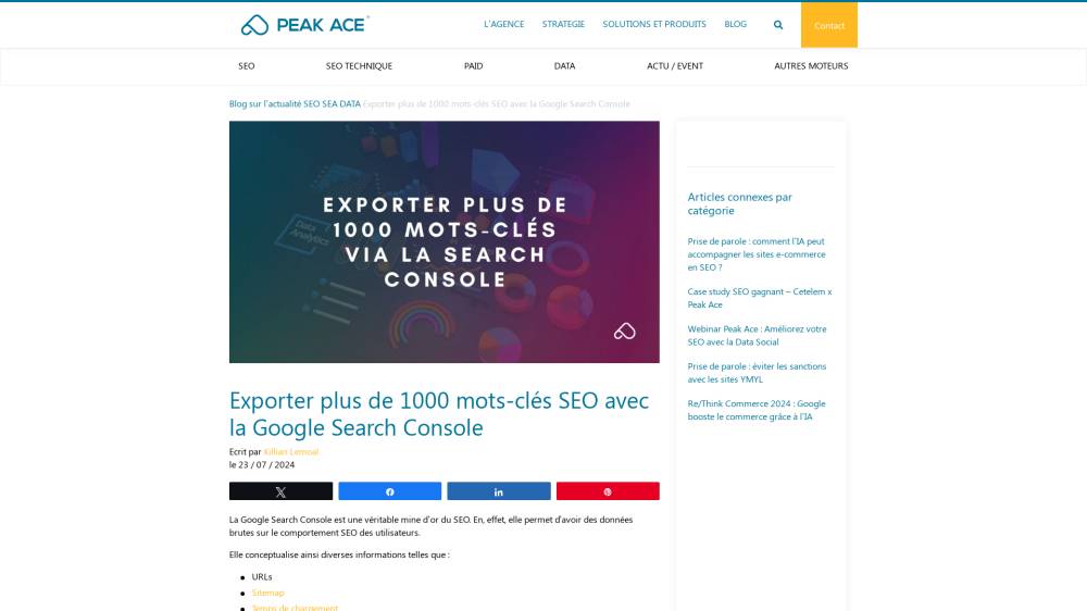 Search Console vers Looker Studio sur Search-foresight.com