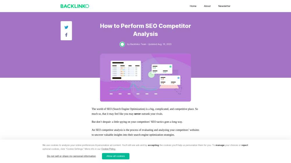 Analysez vos concurrents sur Backlinko.com