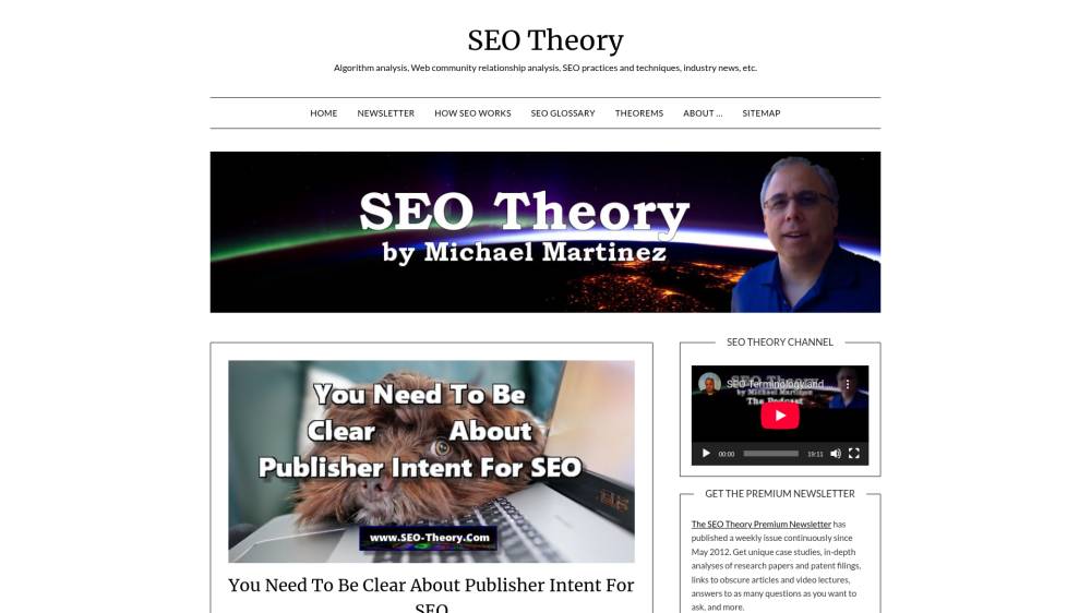 L'intention de l'éditeur sur Seo-theory.com