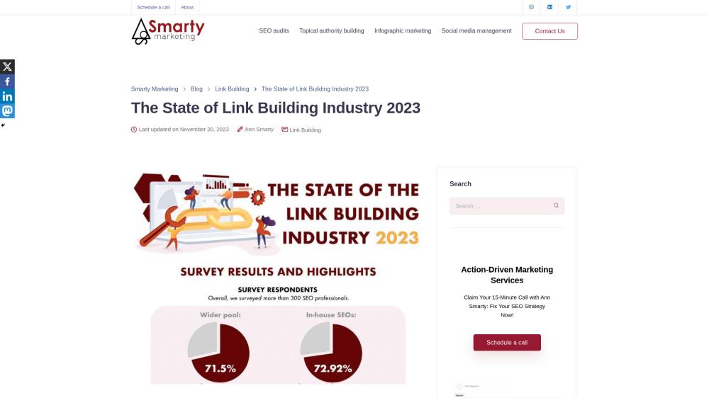 Étude: l'état du netlinking en 2023 sur Smarty.marketing