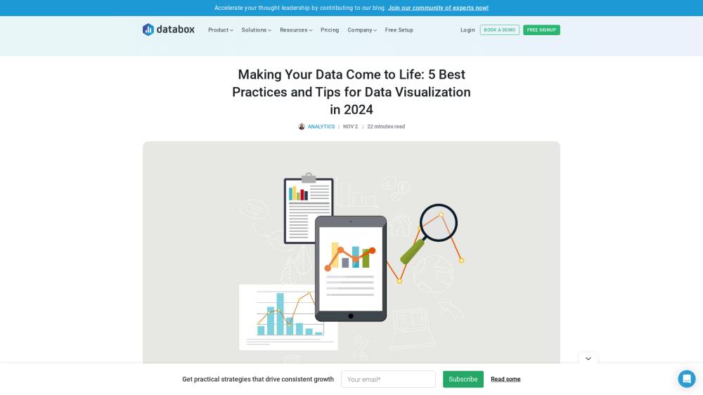 Dataviz : bonnes pratiques sur Databox.com