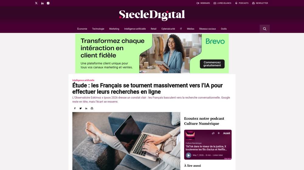 Les Français basculent nettement vers la recherche conversationnelle sur Siecledigital.fr