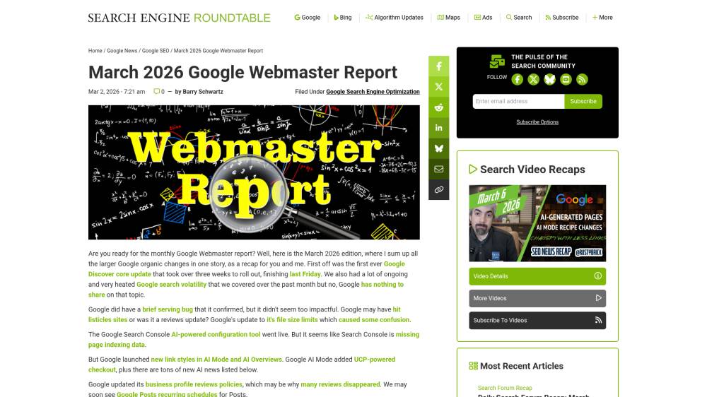 Discover : fin d’une core update bien énervée sur Seroundtable.com