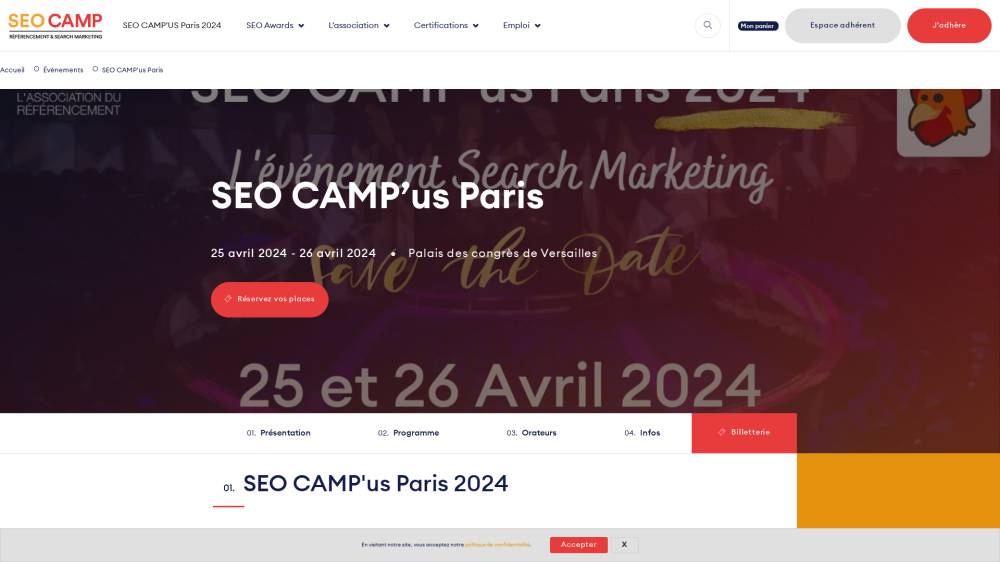 Code promo SEO CAMP'us Paris 2024 sur Seo-camp.org